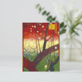 Blütenbaum (Hiroshige) Van Gogh Fine Art Postkarte (Stehend Vorderseite)