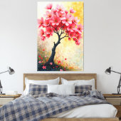 Blütenbaum Leinwanddruck (Insitu (Schlafzimmer))