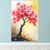 Blütenbaum Leinwanddruck (Insitu (Holzboden))