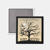 Blütenbaum Magnet (Vorderseite/Rückseite)