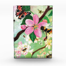 Blütenbaum mit Bienen Fotoblock