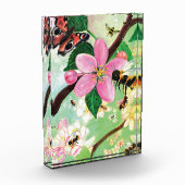 Blütenbaum mit Bienen Fotoblock (Links)