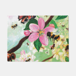 Blütenbaum mit Bienen Fußmatte