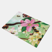 Blütenbaum mit Bienen Fußmatte (Schrägansicht)