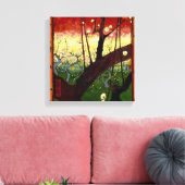 Blütenbaum nach Hiroshige von Van Gogh Leinwanddruck (Insitu (Wohnzimmer))