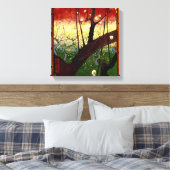 Blütenbaum nach Hiroshige von Van Gogh Leinwanddruck (Insitu (Schlafzimmer))