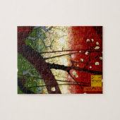 Blütenbaum nach Hiroshige von Van Gogh Puzzle (Horizontal)