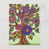 Blütenbaum Postkarte (Vorderseite)