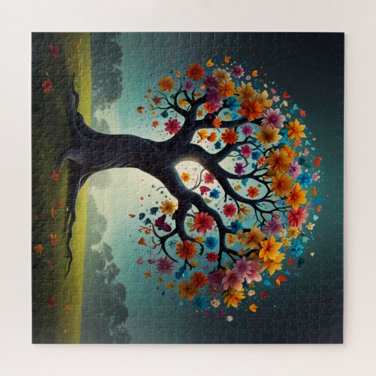 Blütenbaum Puzzle (Horizontal)