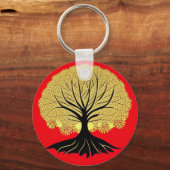 Blütenbaum Schlüsselanhänger (Rückseite)