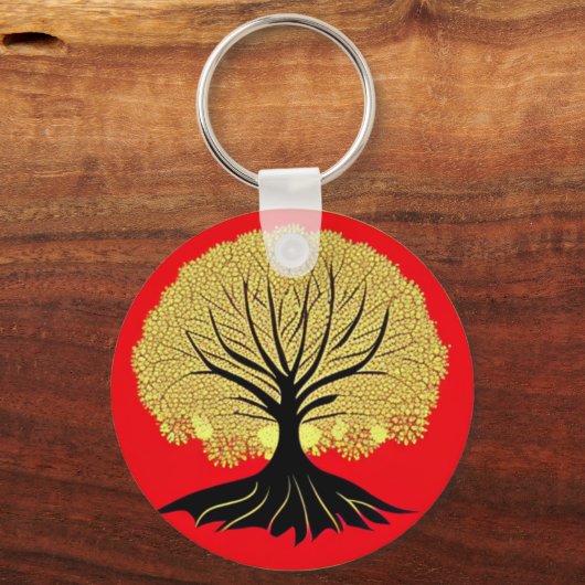 Blütenbaum Schlüsselanhänger (Vorderseite)