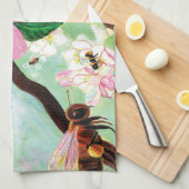 Blütenbäume für Bienen und andere Bestäuber Geschirrtuch (Viertel Falte)