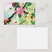 Blütenbäume für Bienen und andere Bestäuber Mitteilungskarte (Vorne/Hinten)