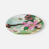 Blütenbäume für Bienen und andere Bestäuber Pappteller (Schrägansicht)