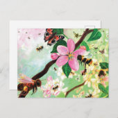 Blütenbäume für Bienen und andere Bestäuber Postkarte (Vorne/Hinten)