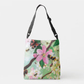 Blütenbäume für Bienen und andere Bestäuber Tragetaschen Mit Langen Trägern (Rückseite)