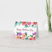 Blütenbild der hellen Feder Karte (Vorderseite)