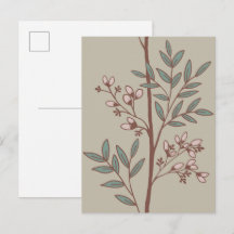 Blütenblatt-Traum Feine Florale Streifen Kunstpost