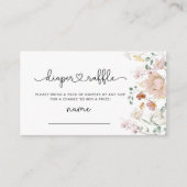 Blütenblatt Verlosungskarte Begleitkarte (Vorderseite)