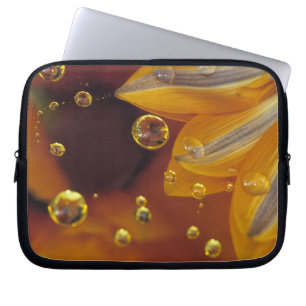 Blütenblätter auf reflektierender Mylar-Oberfläche Laptopschutzhülle