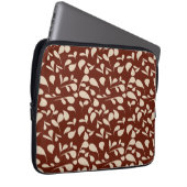 Blütenblätter | Beige & Weinrot Laptopschutzhülle (Vorne Rechts)