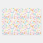 Blütenblätter Geschenkpapier Set (Vorderseite 3)