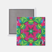 Blütenblätter Kaleidoskop Magnet (Vorderseite/Rückseite)