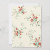 Blütenblätter Shabby Chic süß 16 Einladung (Rückseite)