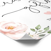 Blütenblätter und Geschenke Poster (Ecke)