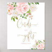 Blütenblätter und Geschenke Poster (Vorne)