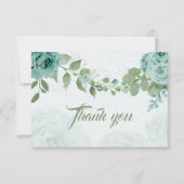 Blütenblättern Dankeskarte (Vorderseite)