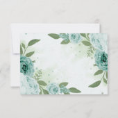 Blütenblättern Dankeskarte (Rückseite)