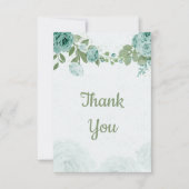 Blütenblättern Dankeskarte (Vorderseite)