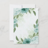 Blütenblättern Dankeskarte (Rückseite)