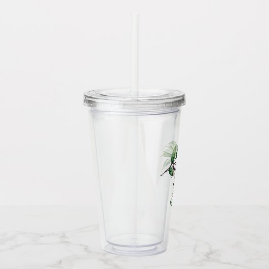 Blütenblättern Personalisiert Acryltrinkbecher (Rechts)