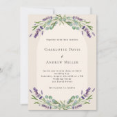 Blütenblättrige Eukalyptus-Grünpflanzen Einladung (Vorderseite)