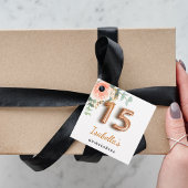 Blütenblättrige Rose Geschenkanhänger