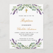 Blütenblättriger Eukalyptus-Blütengrün Einladungspostkarte (Vorderseite)