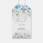 Blütenblau Blütenduschanhänger Geschenkanhänger (Vorderseite)