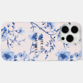 Blütenblau Case-Mate iPhone Hülle (Rückseite (Horizontal))