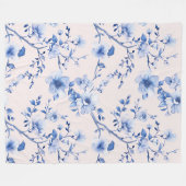 Blütenblau Fleecedecke (Vorderseite (Horizontal))