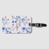 Blütenblau Gepäckanhänger (Vorderseite (Horizontal))