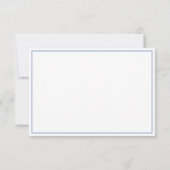 Blütenblau-Hydrangea-Beerdigung Dankeskarte (Rückseite)