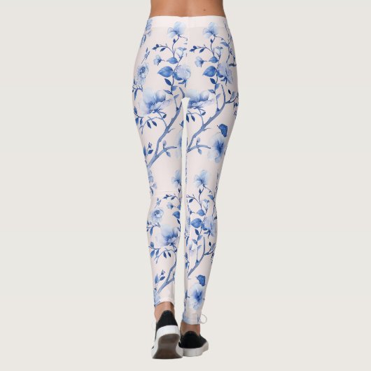 Blütenblau Leggings (Rückseite)