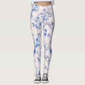 Blütenblau Leggings (Vorderseite)