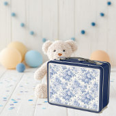 Blütenblau Metall Brotdose