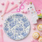 Blütenblau Pappteller (Party)