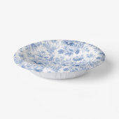 Blütenblau Pappteller (Gewinkelt)