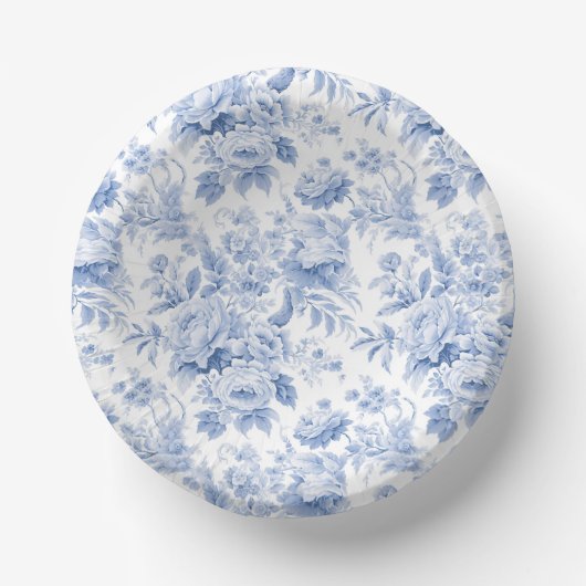 Blütenblau Pappteller (Vorderseite)