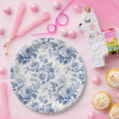 Blütenblau Pappteller (Party)